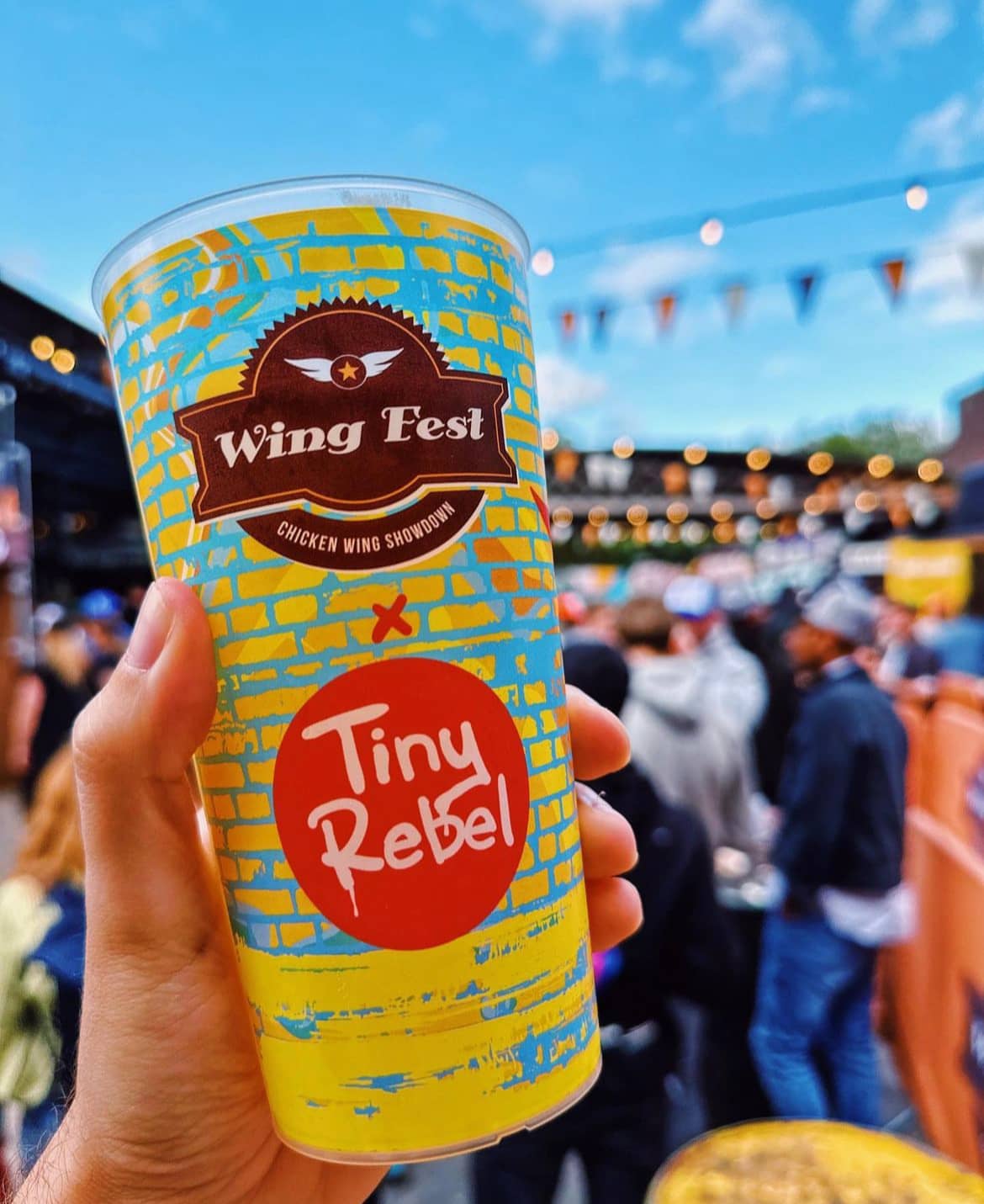 Branded reusable cups for festival bars