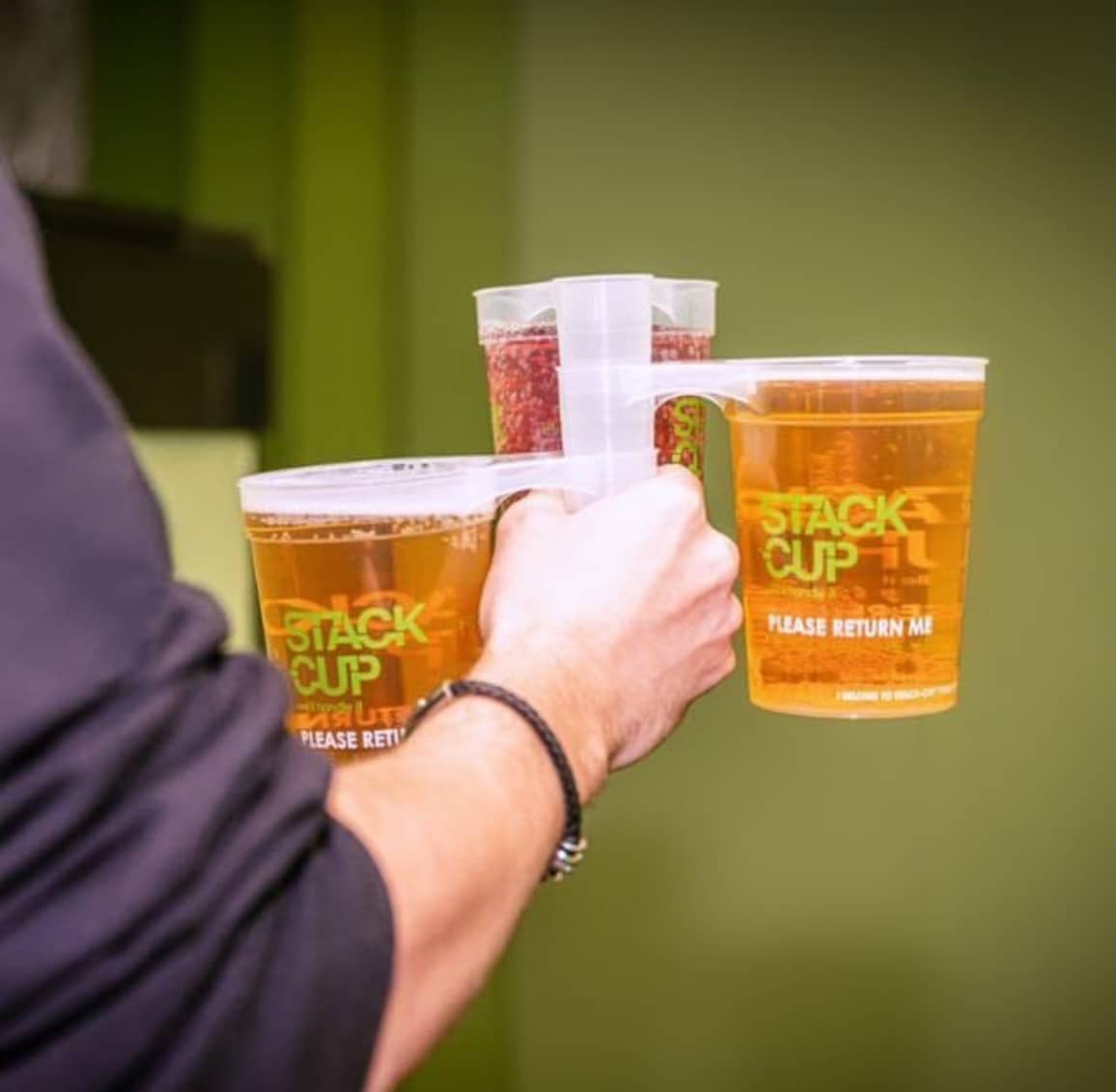 Custom reusable pint cups printed with logo