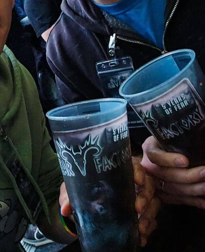 Branded reusable festival cups with custom print